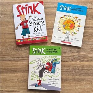 Lot of 3 Stink Paperback Chapter Books by Megan McDonald Judy Moody’s Beother